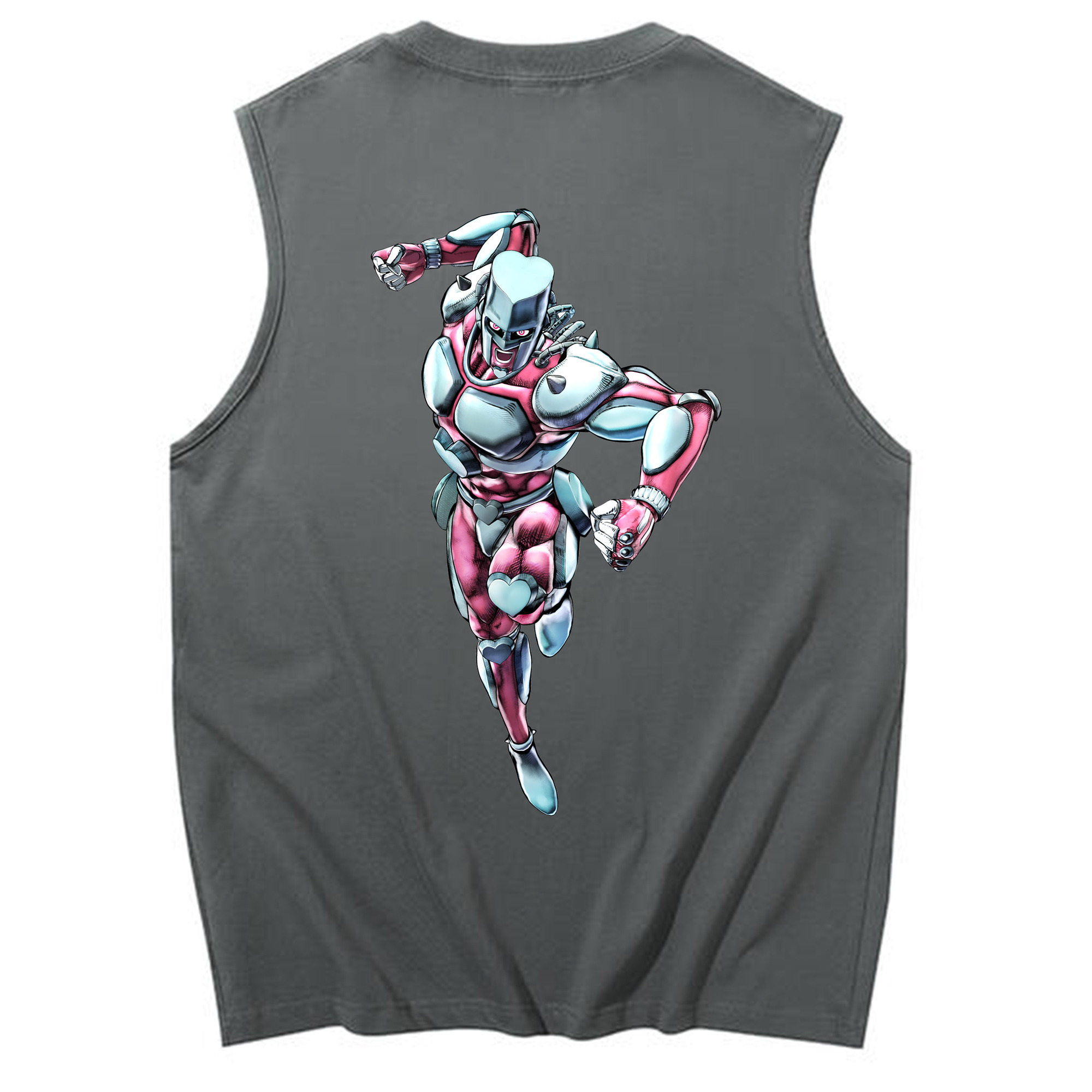 （画像用） ジョジョの奇妙な冒険 ひがしかた じょうすけ JoJo's Bizarre Adventure Higashikata Josuke コットン100％タンクトップ（背面プリント）